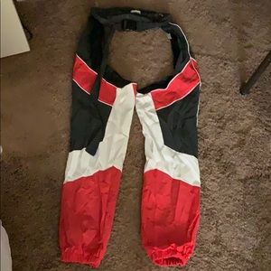 Reflective moto chaps